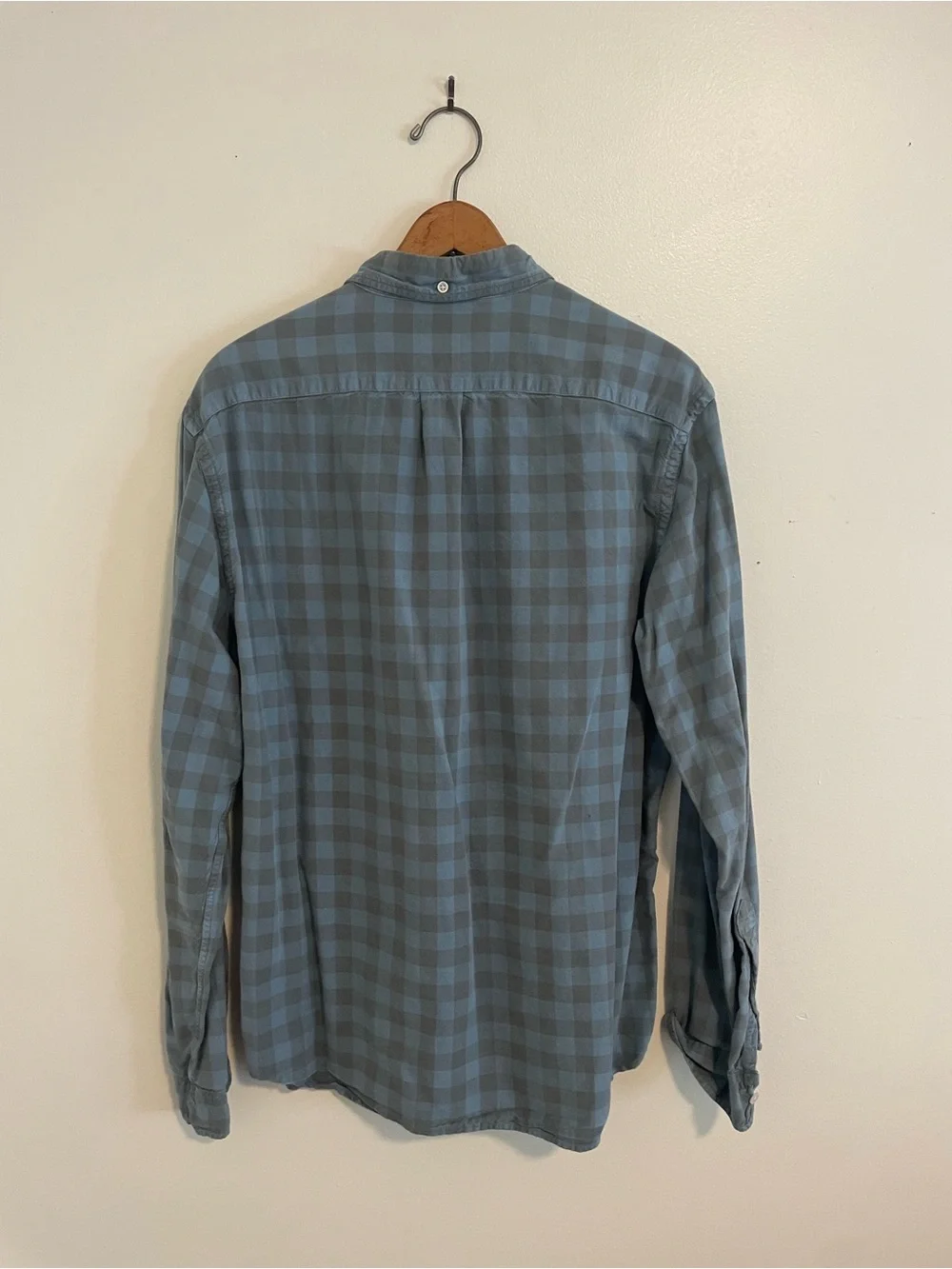 J. Crew Slate Blue Plaid Button-Down Shirt